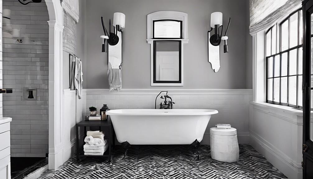 classic monochrome bathroom design