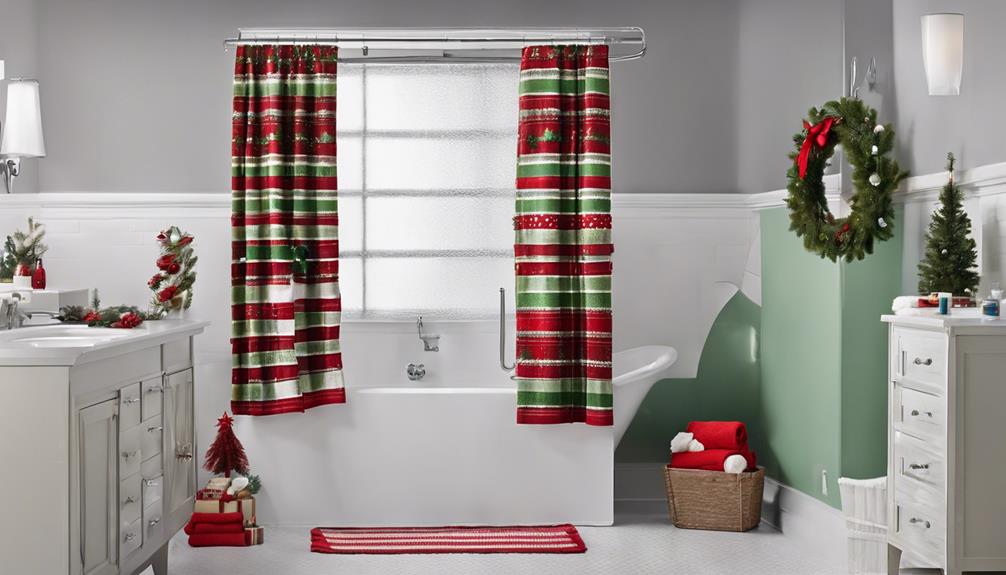 festive christmas bathroom decor