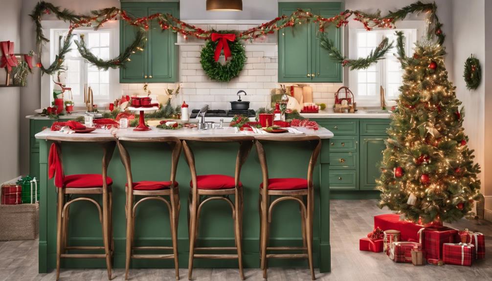 festive kitchen christmas decor