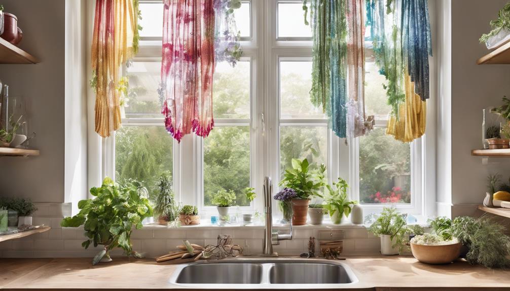 fresh kitchen window decor