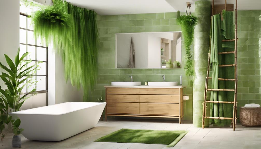 green bathroom decor essentials