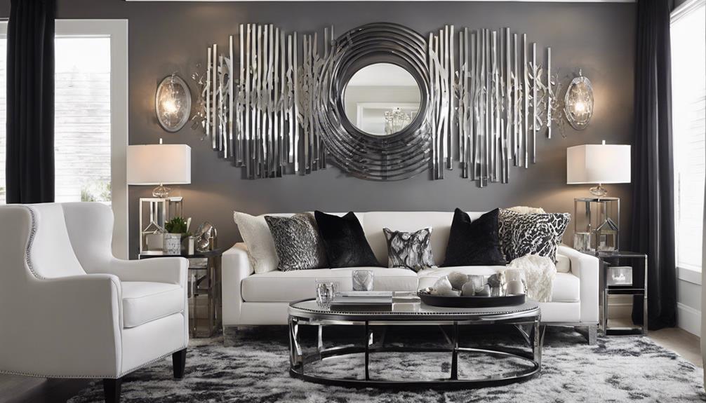 incorporate metallic home decor