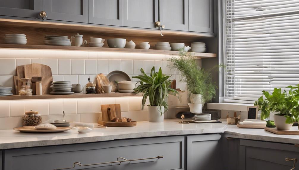 kitchen cabinet decorating tips