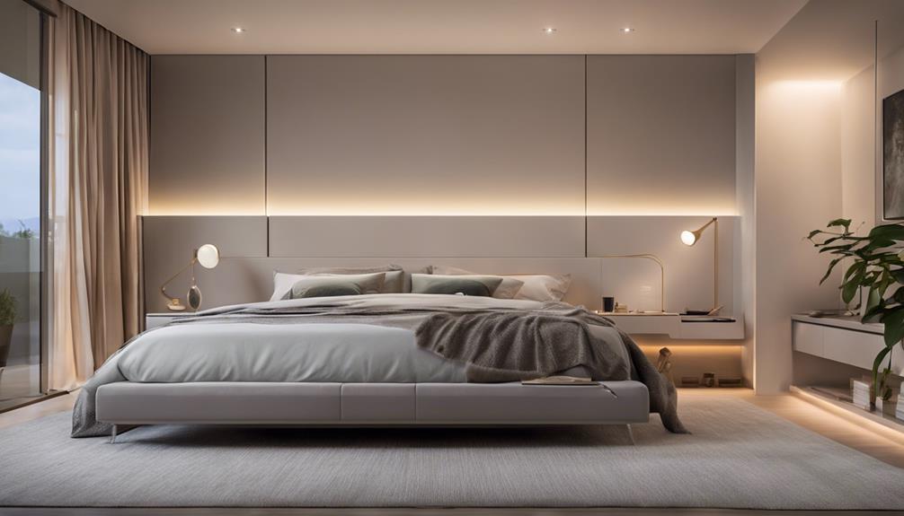 led bedroom decor lighting