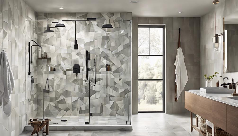 modern showers for elegance