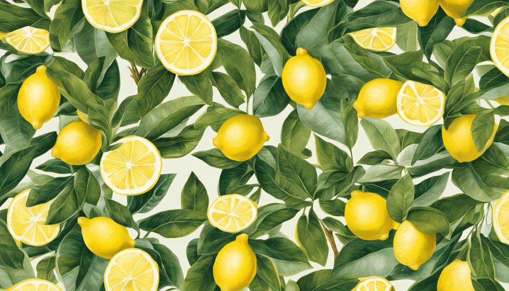 refreshing lemon wallpaper design