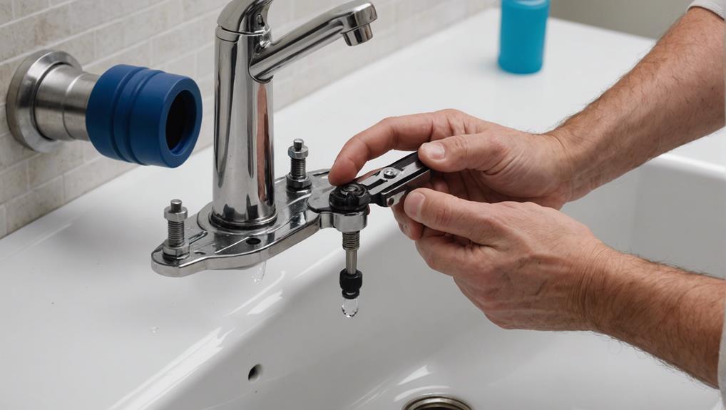 adjusting the sink mechanism