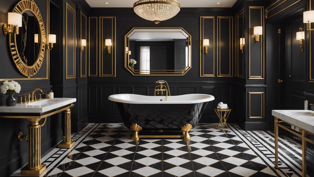 art deco bathroom design