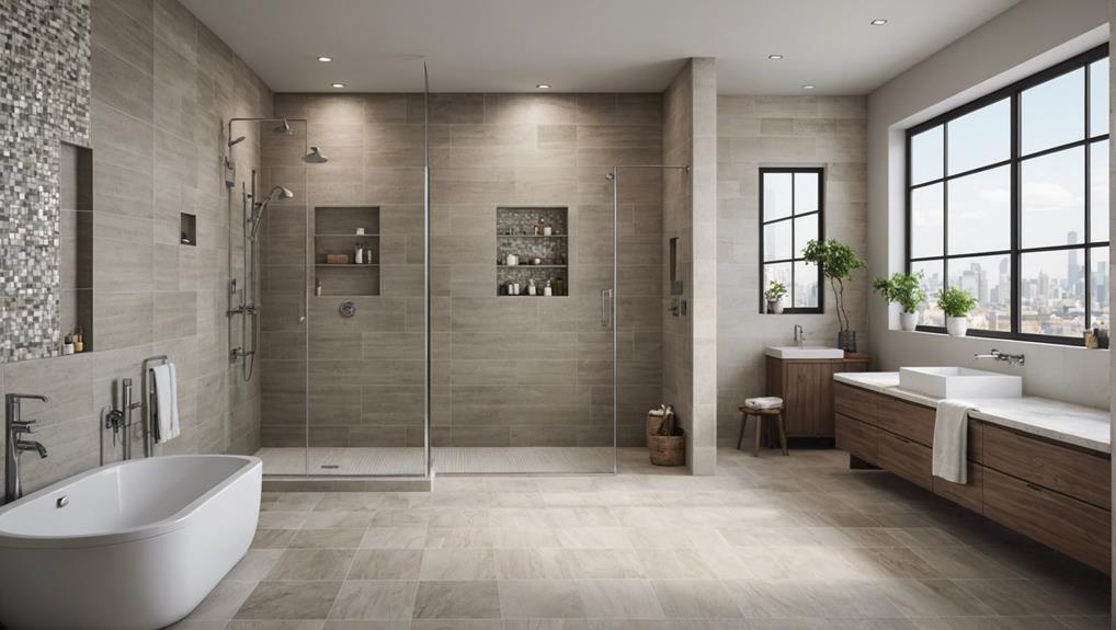 bathroom tile size guide