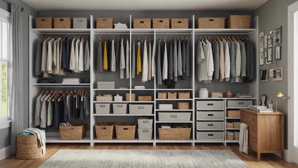 bedroom closet size planning