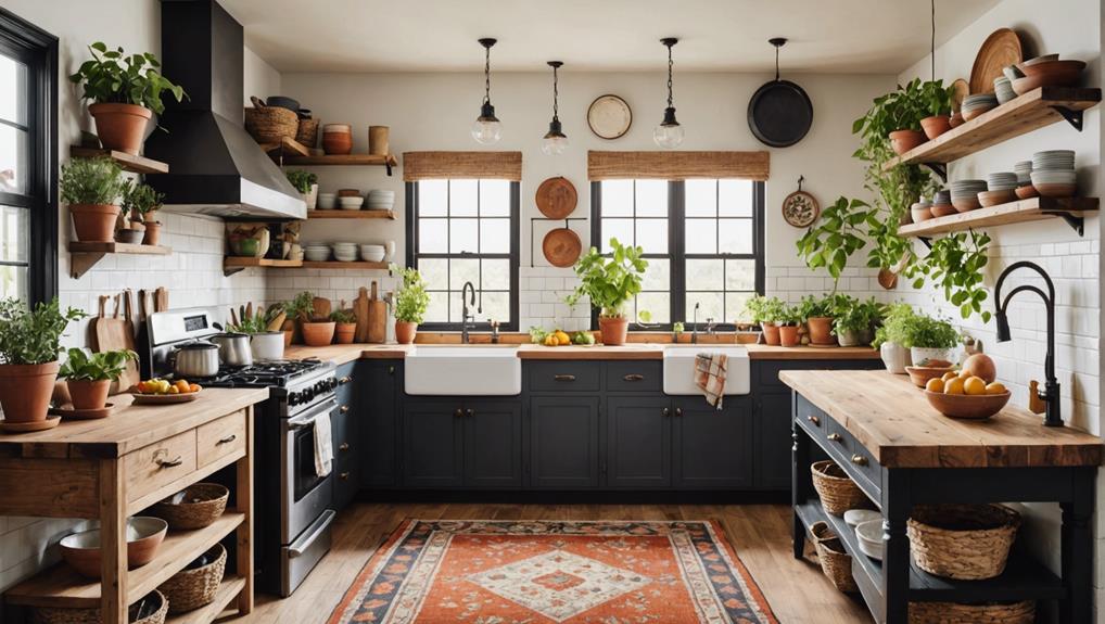 boho farmhouse kitchen design