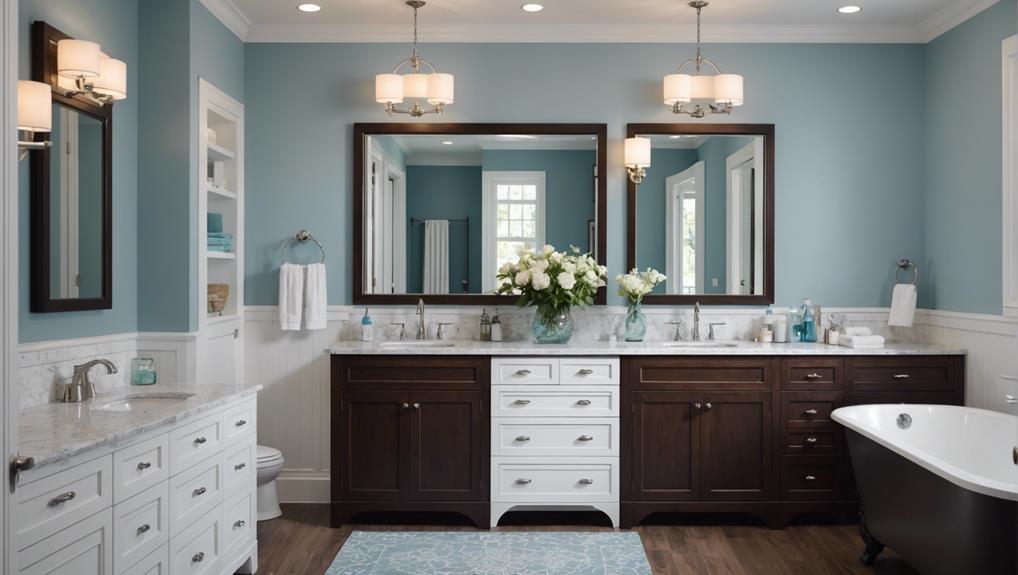 choosing bathroom cabinet colors