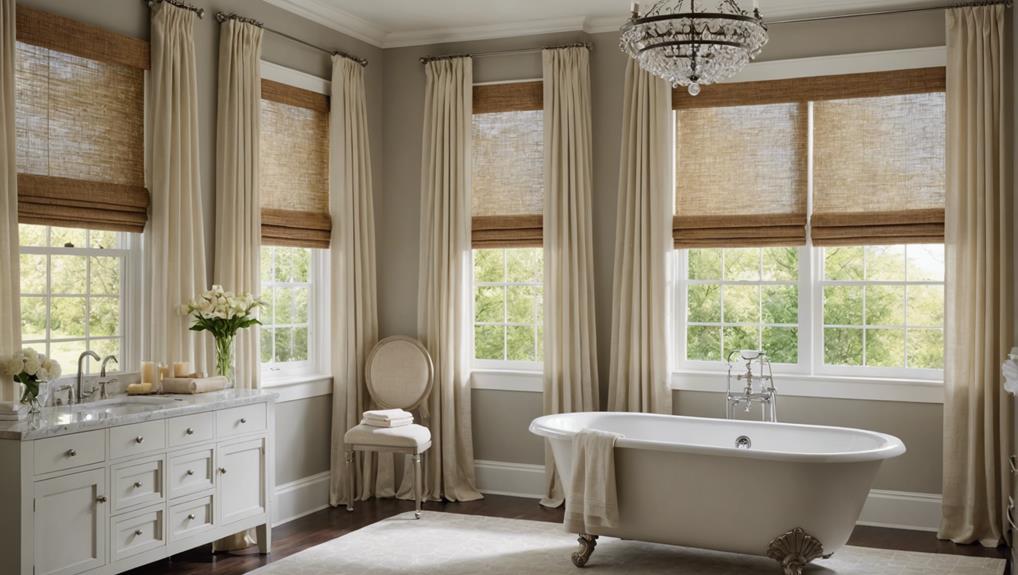 choosing bathroom window treatments