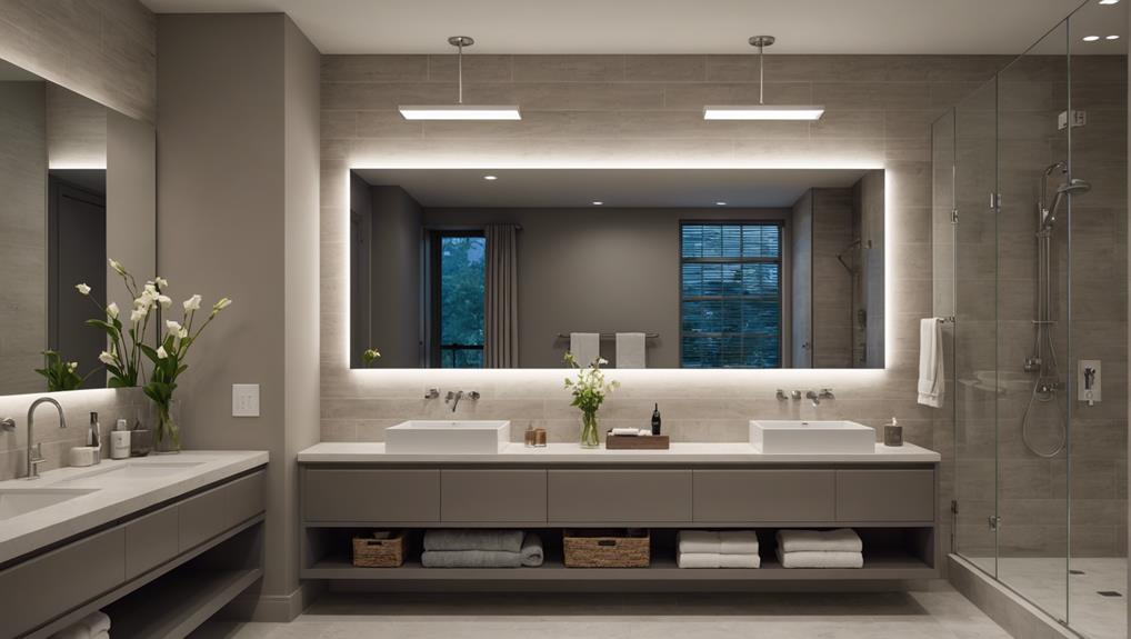 contemporary bathroom lighting designs