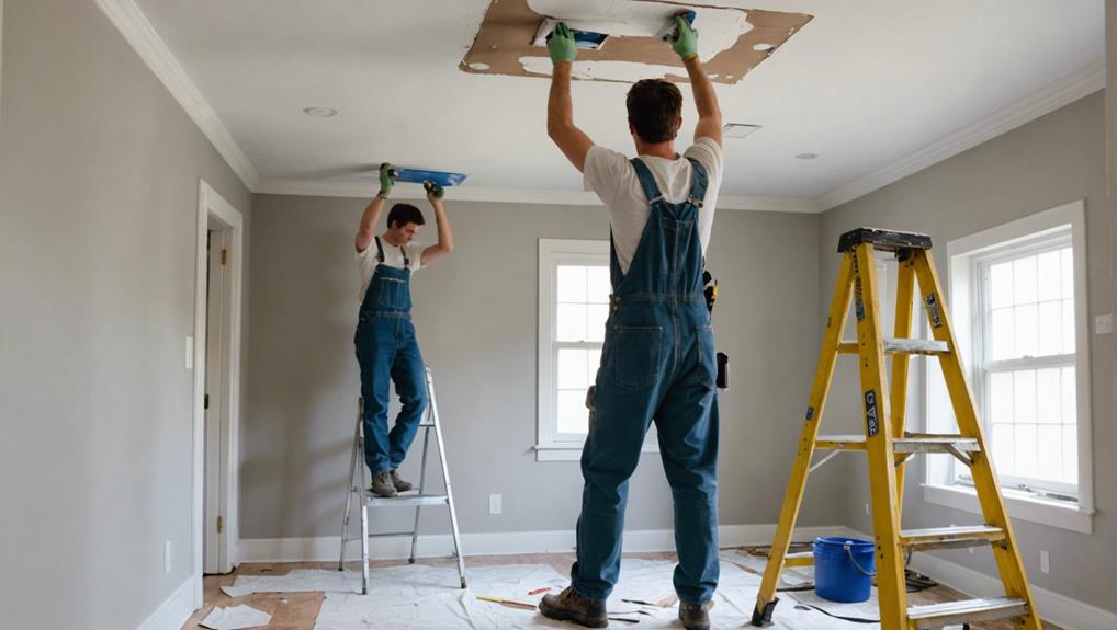 covering popcorn ceilings removal