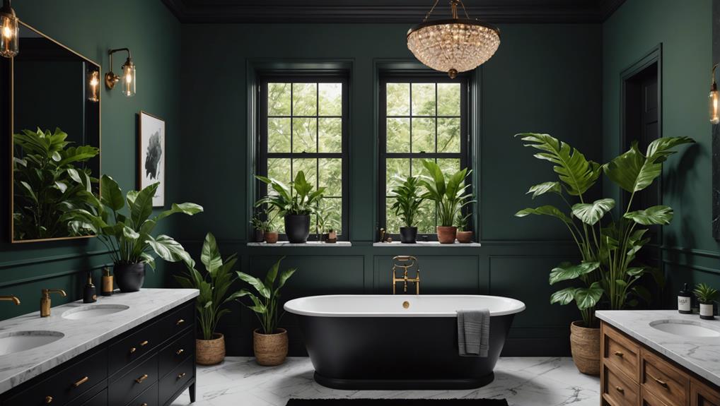 creating a moody bathroom