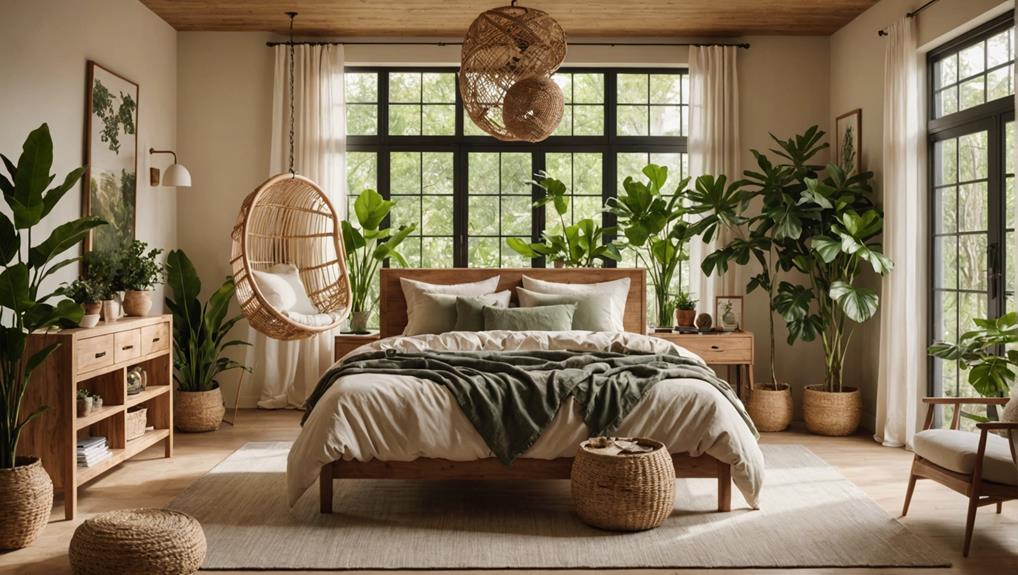 creating an earthy bedroom