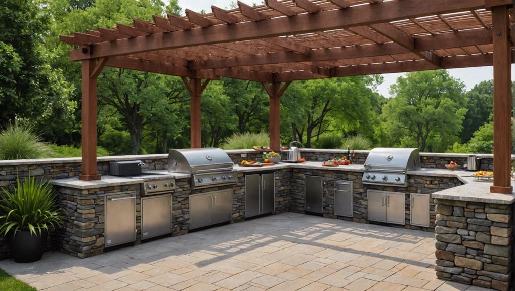 custom outdoor kitchen designs