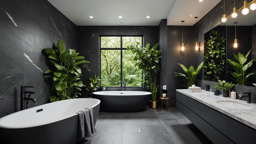 dark gray bathroom designs