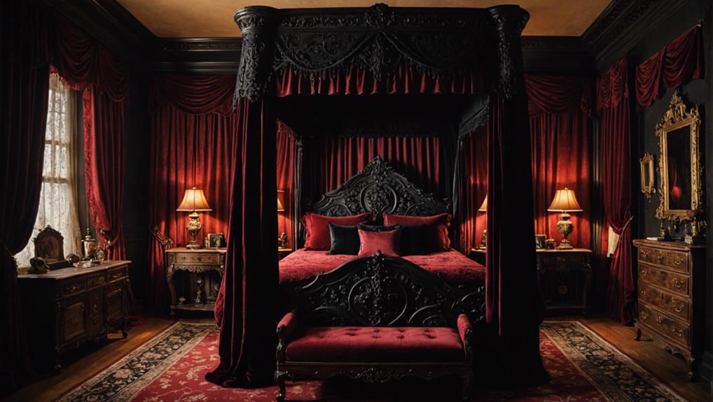 dark luxurious bedding choice