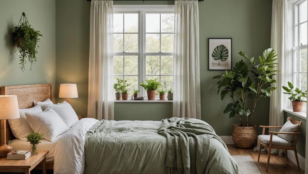 decorating a calming green