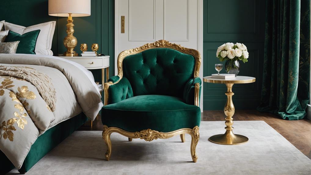 elegant gold chair design