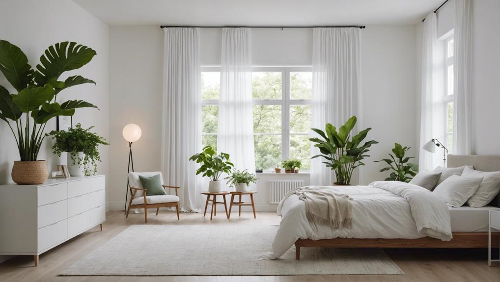 fresh all white bedroom