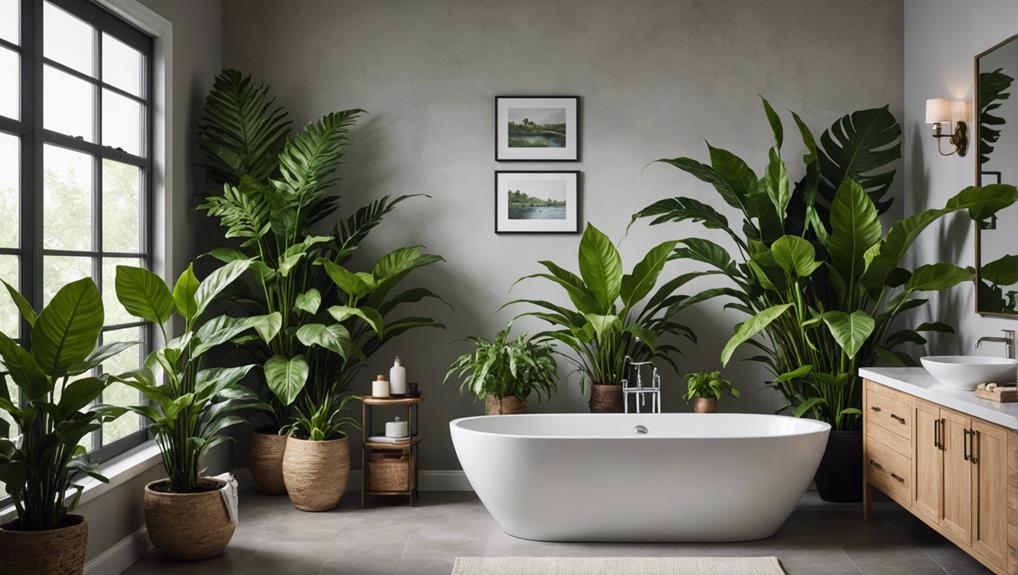 ideal plants for bathrooms