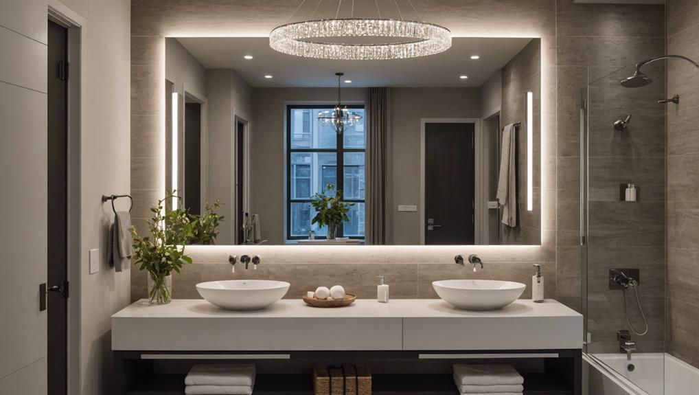 illuminate your bathroom mirrors