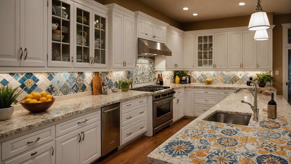 kitchen renovation with tiles