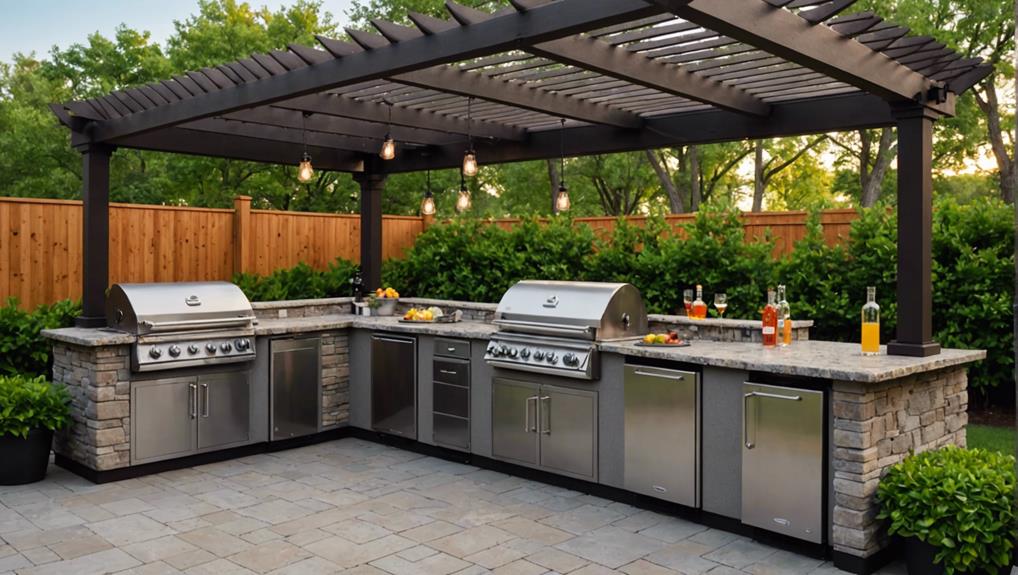 l shaped outdoor kitchen essentials