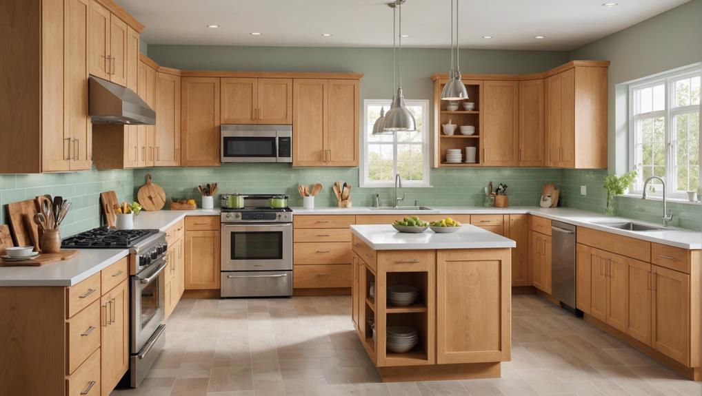 maple cabinets paint ideas