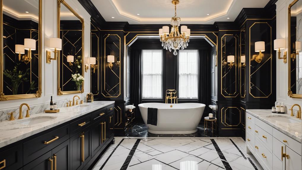 modern art deco bathroom