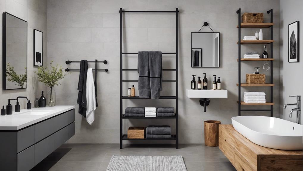 modern bathroom towel racks