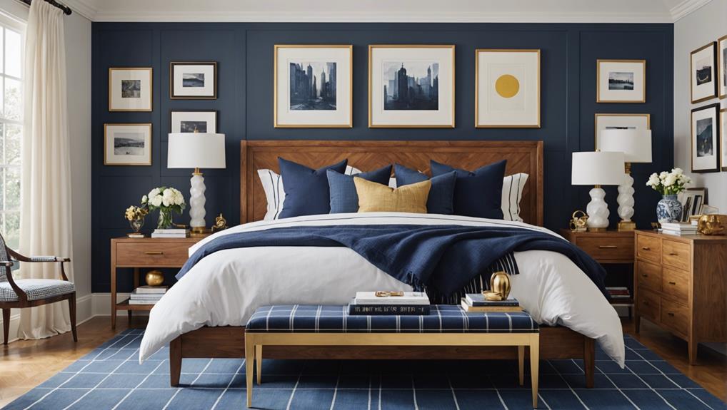 modern preppy bedroom design