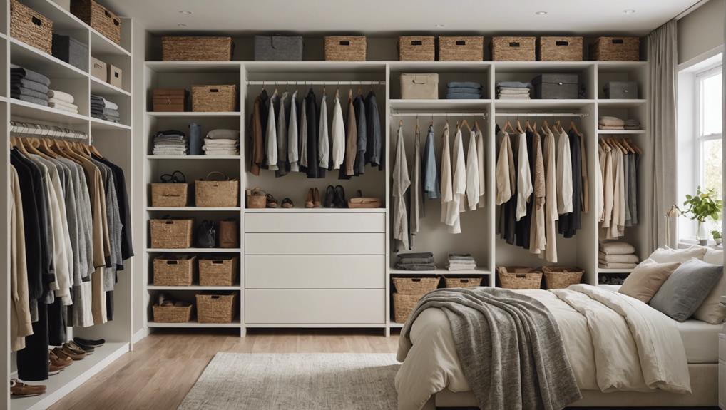 optimal size for closets