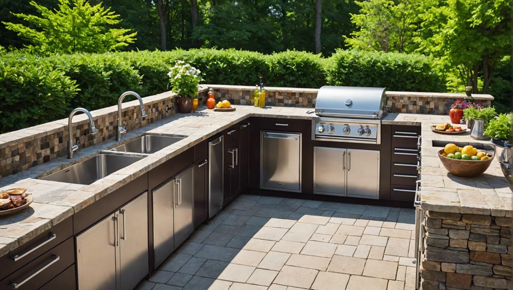 outdoor kitchen sink options