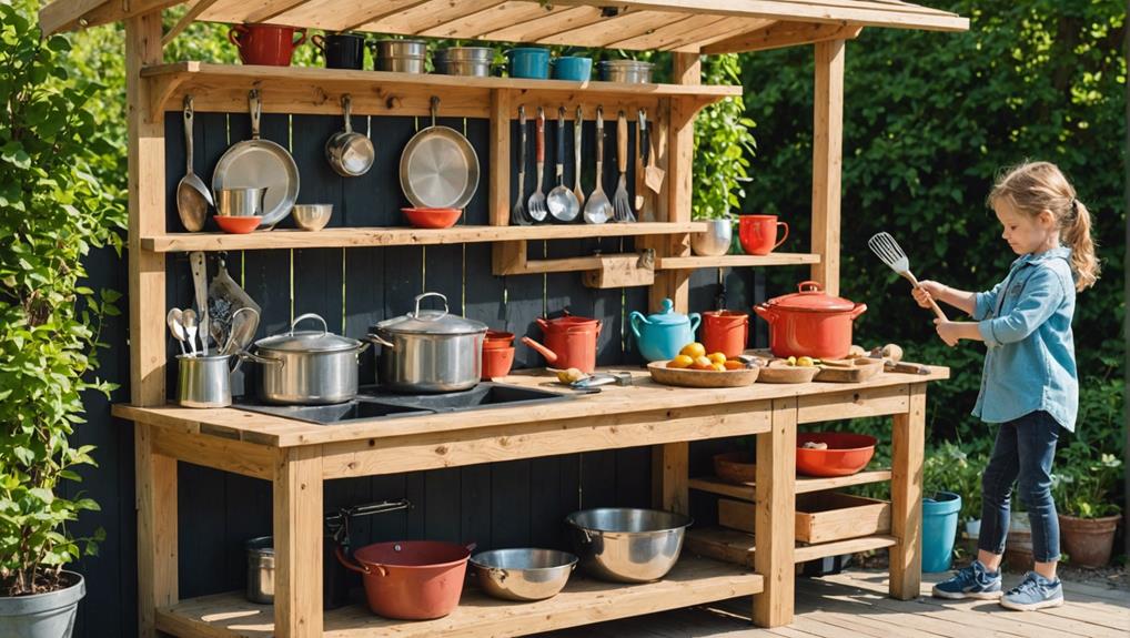 outdoor mud kitchen essentials