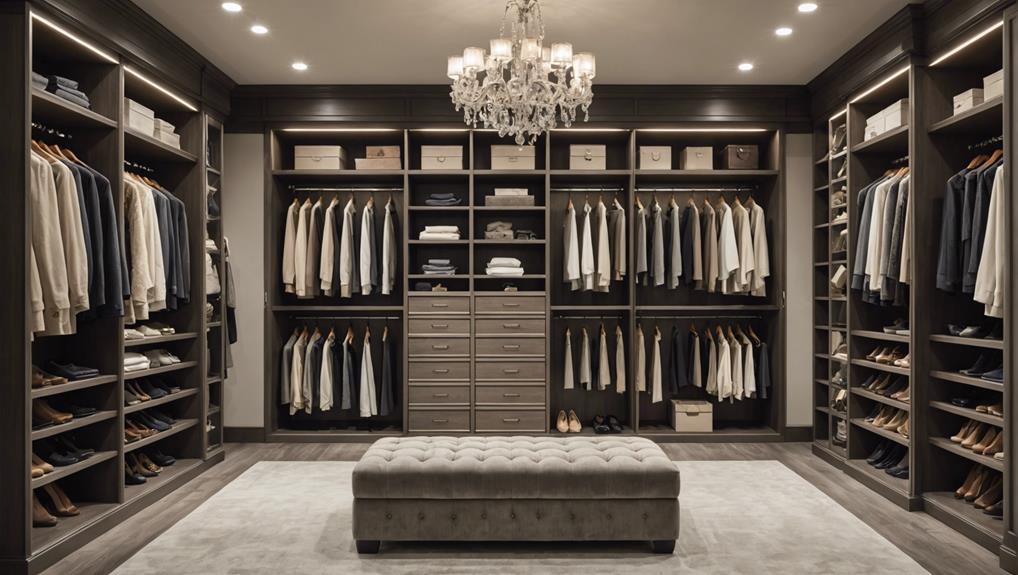 perfectly organized dressing spaces