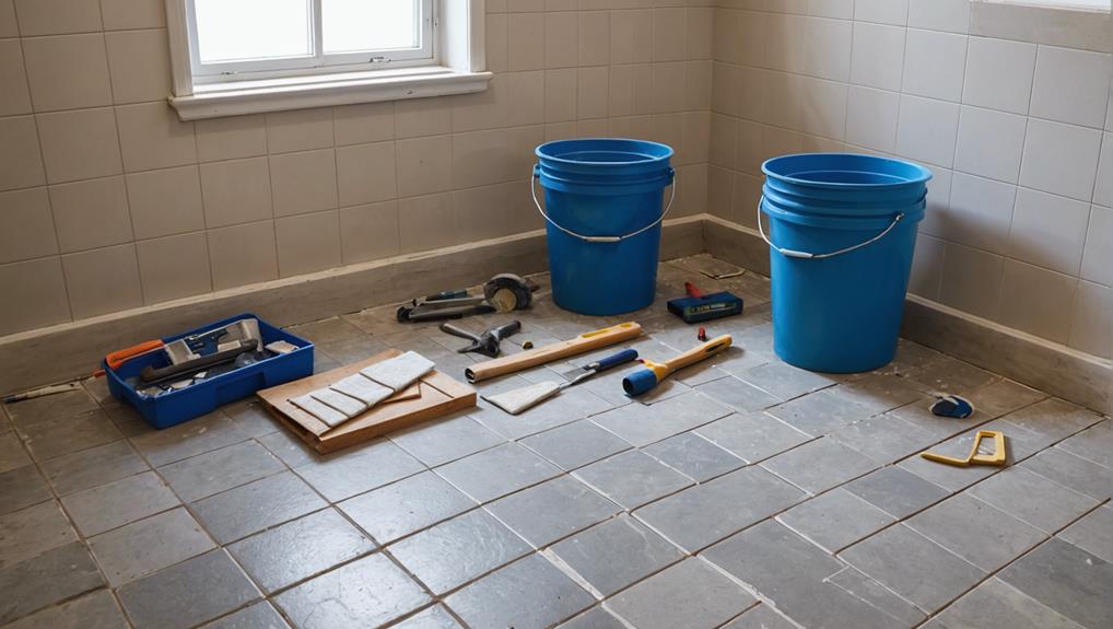 preparing surface for tiling