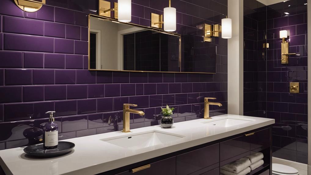 purple kitchen backsplash inspiration