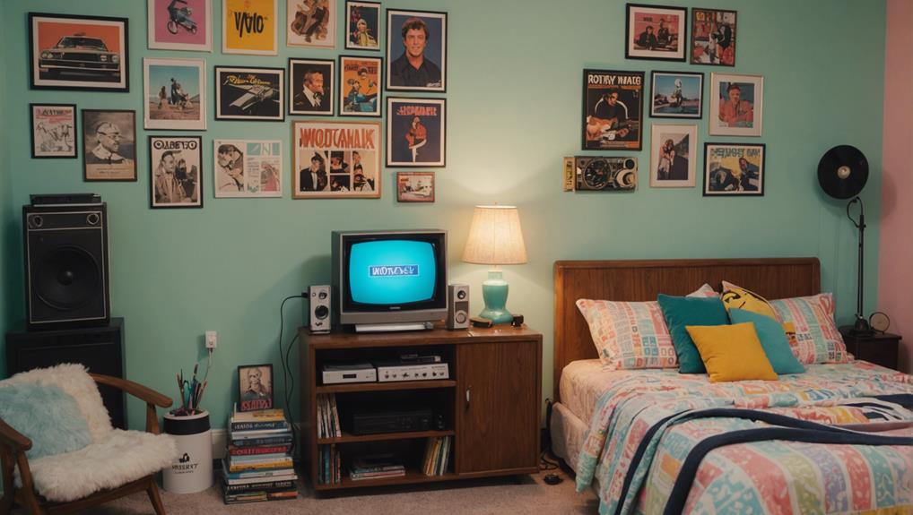 retro 80 s bedroom decor