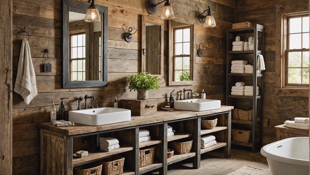 rustic bathroom decor option