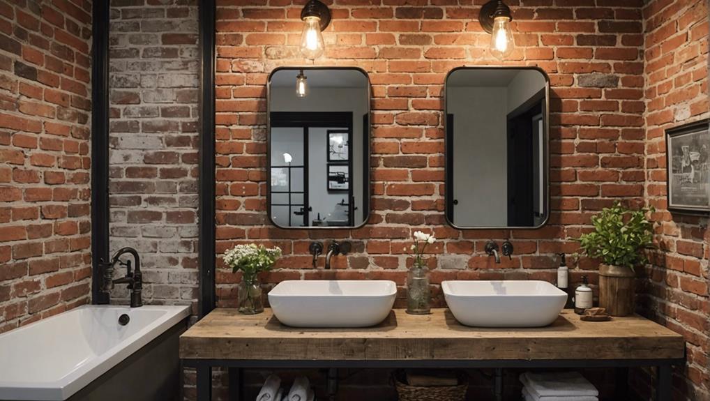 rustic industrial bathroom design