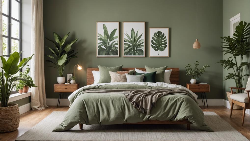 sage green bedroom decor