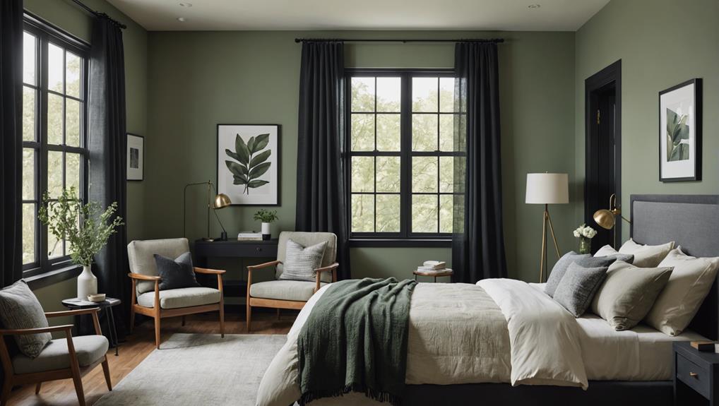 sage green bedroom design