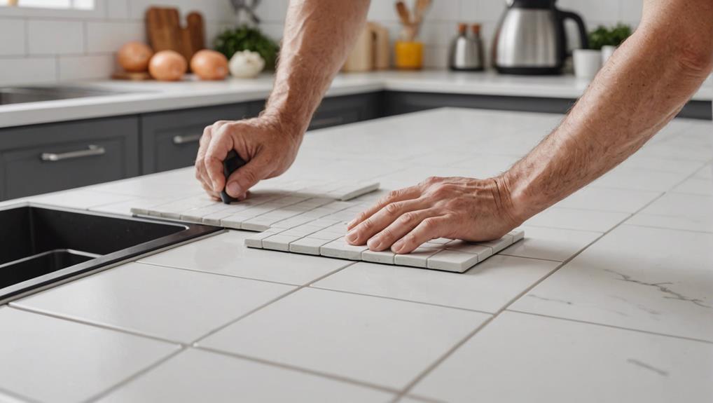 sealing tile with precision