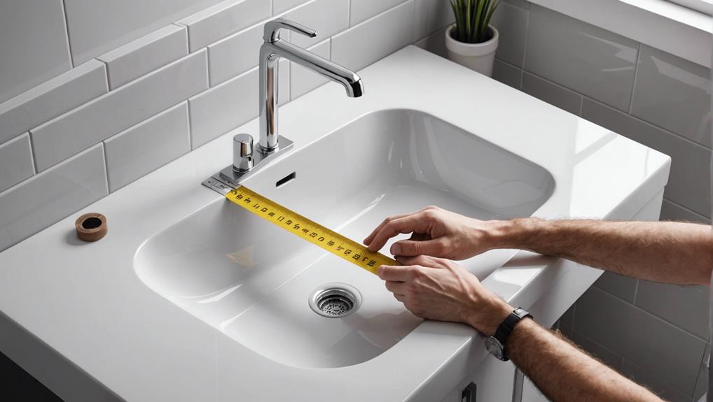 setting bathroom sink drain