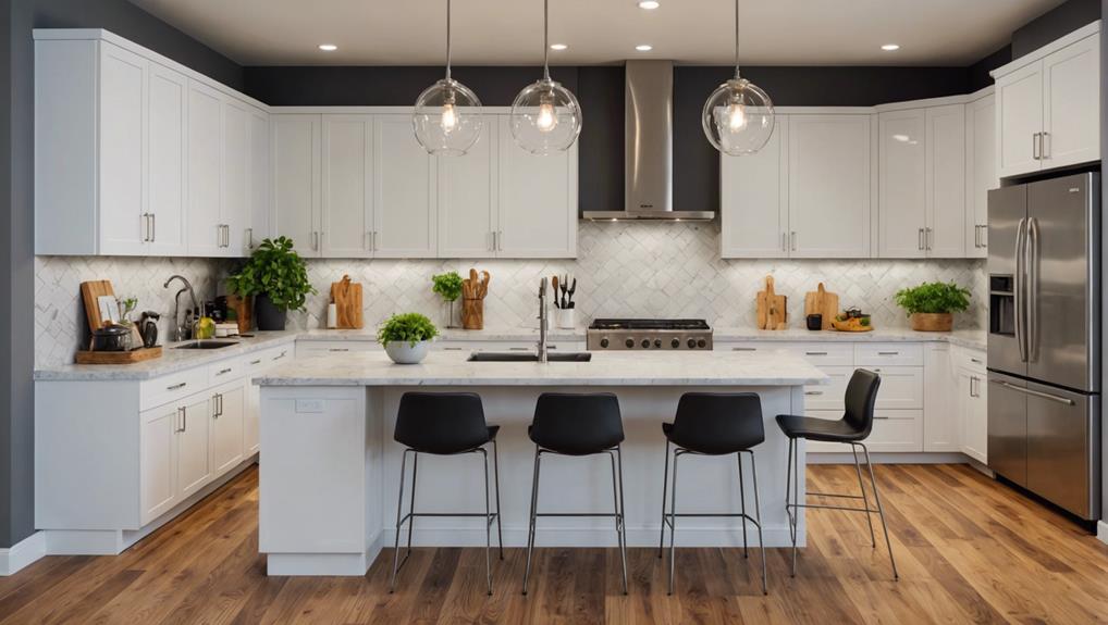 small l shaped kitchen island