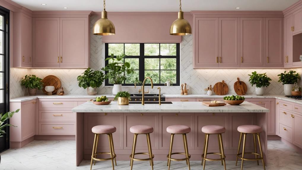 soft muted pink hue